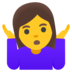 Woman Shrugging Emoji Copy Paste ― 🤷‍♀ - google-android