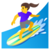 Woman Surfing Emoji Copy Paste ― 🏄‍♀ - google-android