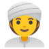 Woman Wearing Turban Emoji Copy Paste ― 👳‍♀ - google-android