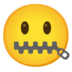 Zipper-mouth Face Emoji Copy Paste ― 🤐 - google-android