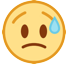 Sad But Relieved Face Emoji Copy Paste ― 😥 - htc