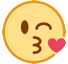 Face Blowing A Kiss Emoji Copy Paste ― 😘 - htc