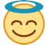 Smiling Face With Halo Emoji Copy Paste ― 😇 - htc