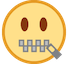 Zipper-mouth Face Emoji Copy Paste ― 🤐 - htc