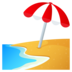 Beach With Umbrella Emoji Copy Paste ― 🏖️ - joypixels