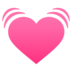 Beating Heart Emoji Copy Paste ― 💓 - joypixels