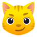 Cat With Wry Smile Emoji Copy Paste ― 😼 - joypixels