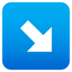 Down-right Arrow Emoji Copy Paste ― ↘️ - joypixels