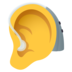 Ear With Hearing Aid Emoji Copy Paste ― 🦻 - joypixels