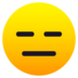 Expressionless Face Emoji Copy Paste ― 😑 - joypixels