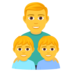 Family: Man, Boy, Boy Emoji Copy Paste ― 👨‍👦‍👦 - joypixels