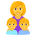 Family: Woman, Boy, Boy Emoji Copy Paste ― 👩‍👦‍👦 - joypixels