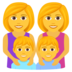 Family: Woman, Woman, Boy, Boy Emoji Copy Paste ― 👩‍👩‍👦‍👦 - joypixels