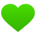 Green Heart Emoji Copy Paste ― 💚 - joypixels