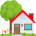 House With Garden Emoji Copy Paste ― 🏡 - joypixels