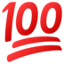 Hundred Points Emoji Copy Paste ― 💯 - joypixels