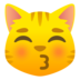 Kissing Cat Emoji Copy Paste ― 😽 - joypixels