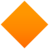 Large Orange Diamond Emoji Copy Paste ― 🔶 - joypixels