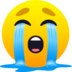 Loudly Crying Face Emoji Copy Paste ― 😭 - joypixels