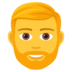 Man: Beard Emoji Copy Paste ― 🧔‍♂ - joypixels