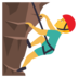 Man Climbing Emoji Copy Paste ― 🧗‍♂ - joypixels