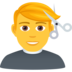 Man Getting Haircut Emoji Copy Paste ― 💇‍♂ - joypixels