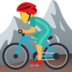 Man Mountain Biking Emoji Copy Paste ― 🚵‍♂ - joypixels