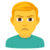 Man Pouting Emoji Copy Paste ― 🙎‍♂ - joypixels