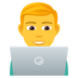 Man Technologist Emoji Copy Paste ― 👨‍💻 - joypixels