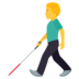 Man With White Cane Emoji Copy Paste ― 👨‍🦯 - joypixels