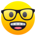 Nerd Face Emoji Copy Paste ― 🤓 - joypixels