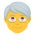 Older Person Emoji Copy Paste ― 🧓 - joypixels