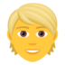 Person: Blond Hair Emoji Copy Paste ― 👱 - joypixels