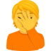 Person Facepalming Emoji Copy Paste ― 🤦 - joypixels