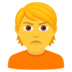 Person Pouting Emoji Copy Paste ― 🙎 - joypixels