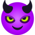 Smiling Face With Horns Emoji Copy Paste ― 😈 - joypixels