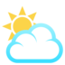 Sun Behind Cloud Emoji Copy Paste ― ⛅ - joypixels