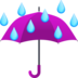 Umbrella With Rain Drops Emoji Copy Paste ― ☔ - joypixels