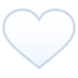 White Heart Emoji Copy Paste ― 🤍 - joypixels