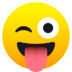 Winking Face With Tongue Emoji Copy Paste ― 😜 - joypixels