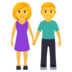 Woman And Man Holding Hands Emoji Copy Paste ― 👫 - joypixels