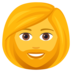 Woman: Beard Emoji Copy Paste ― 🧔‍♀ - joypixels