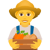 Woman Farmer Emoji Copy Paste ― 👩‍🌾 - joypixels