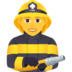 Woman Firefighter Emoji Copy Paste ― 👩‍🚒 - joypixels