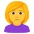 Woman Frowning Emoji Copy Paste ― 🙍‍♀ - joypixels