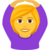 Woman Gesturing OK Emoji Copy Paste ― 🙆‍♀ - joypixels
