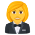 Woman In Tuxedo Emoji Copy Paste ― 🤵‍♀ - joypixels