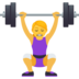 Woman Lifting Weights Emoji Copy Paste ― 🏋️‍♀ - joypixels