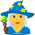 Woman Mage Emoji Copy Paste ― 🧙‍♀ - joypixels