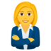 Woman Office Worker Emoji Copy Paste ― 👩‍💼 - joypixels
